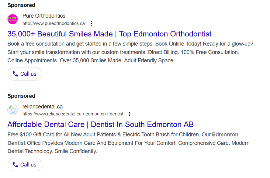Dentist Call-Only Ads Dentist Call-Only Ads